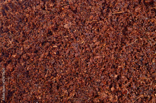 Coconut Coir substrate for for agriculture. Background