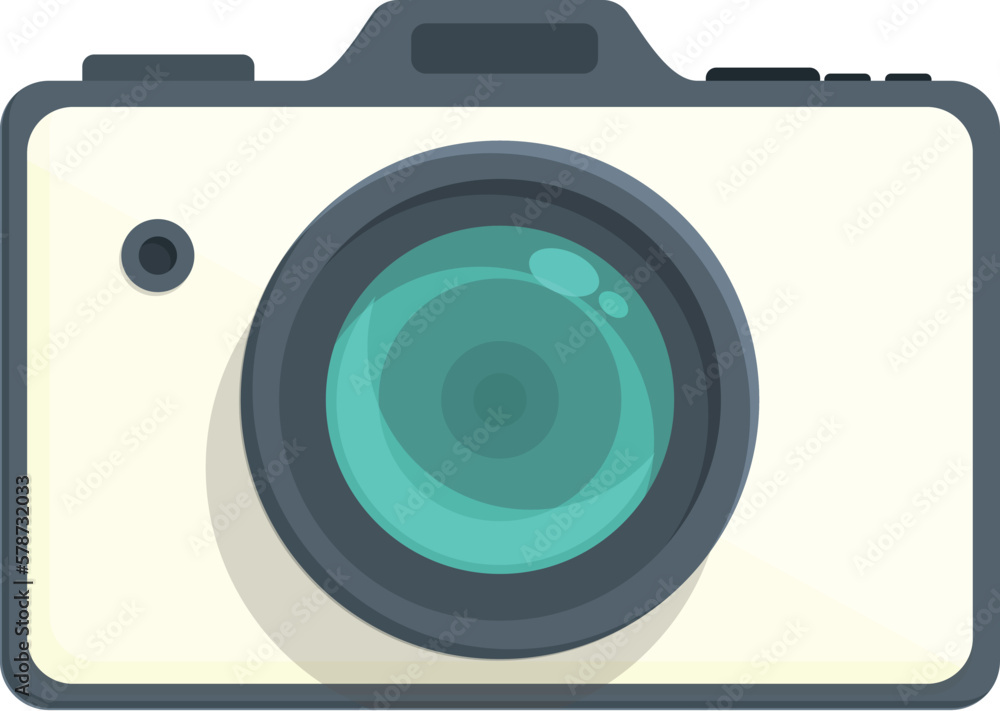 Obraz premium Photograph camera icon cartoon vector. Digital flash. Shutter image