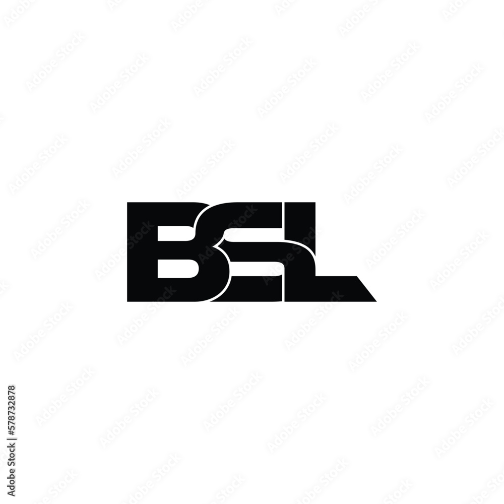 BSL letter monogram logo design vector BSL letter monogram logo design vector