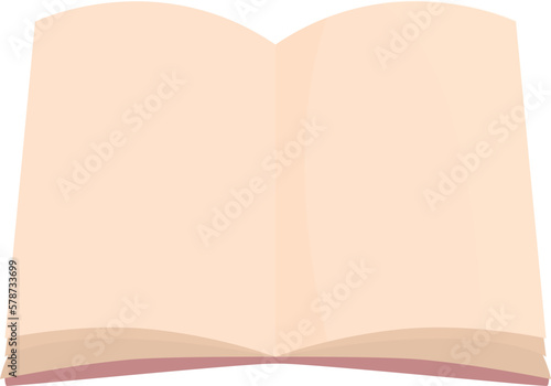 Book publication icon cartoon vector. Open study. University paper
