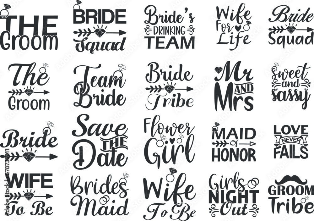 Bride SVG Design Bundle vol 3