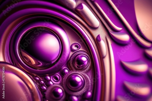 Abstract purple background with elements punks, generative ai