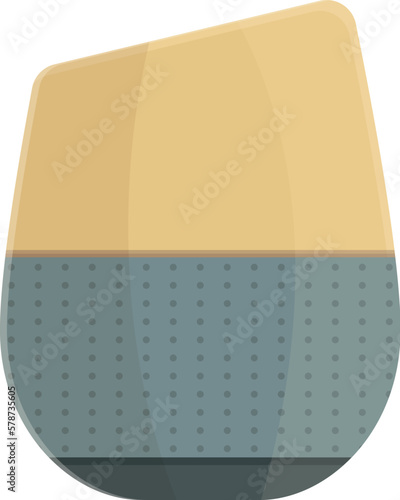 System smart speaker icon cartoon vector. Voice device. Echo talk