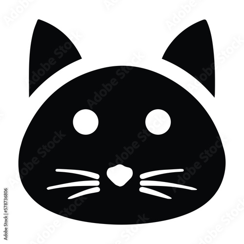 Cat, face icon
