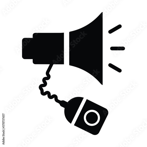 Announce, loud, loudspeaker icon