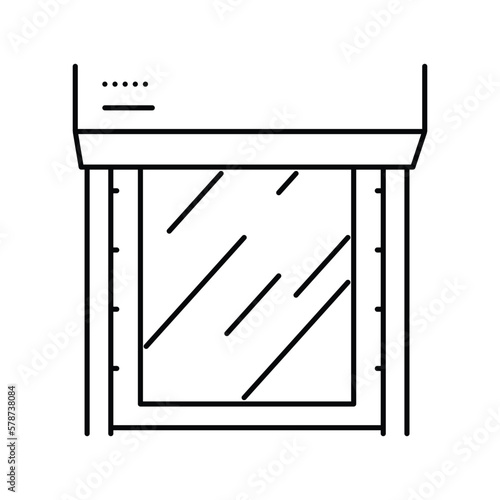 hot strip mill steel production line icon vector illustration