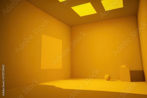 interior of a room, generative ai 