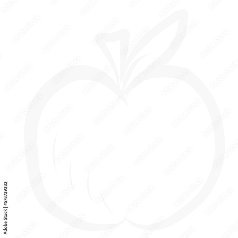 draw white apple draw white apple