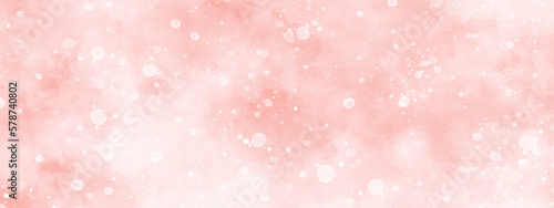 abstract blur and lovely soft light pink background with bubbles, beautiful pink watercolor background with various bokeh surrounding randomly, soft pink texture with smoke and clouds.	