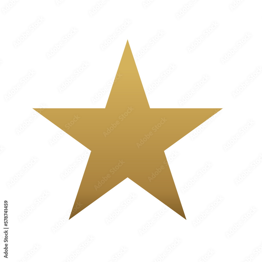 gold star on transparant background gold star on transparant background