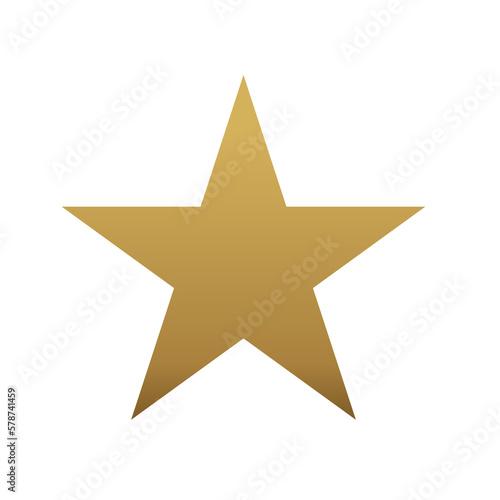 gold star on transparant background