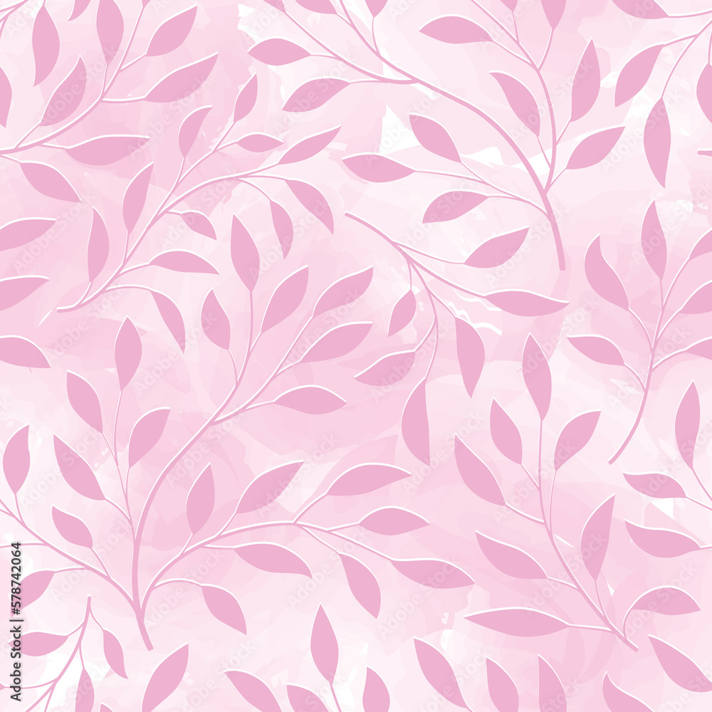 Abstract seamless floral pattern with dots and leaves. Watercolor drawn flourish texture. Abstract backdrop with chaotic flowing abstract shapes. Artistic stylish tiled background. Abstract seamless floral pattern with dots and leaves. Watercolor drawn flourish texture. Abstract backdrop with chaotic flowing abstract shapes. Artistic stylish tiled background.