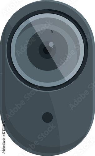Small cam icon cartoon vector. Go pro camera. Digital 4k