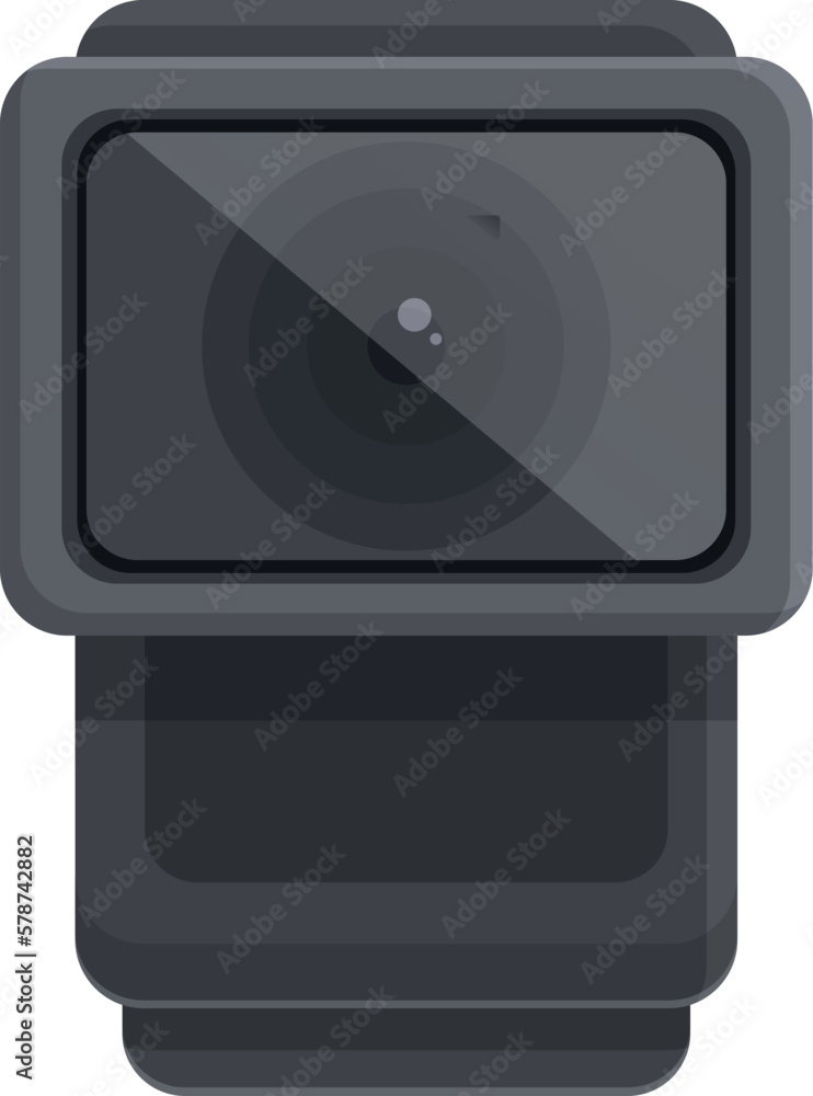 Obraz premium Digital camera icon cartoon vector. Action camera. Car drive