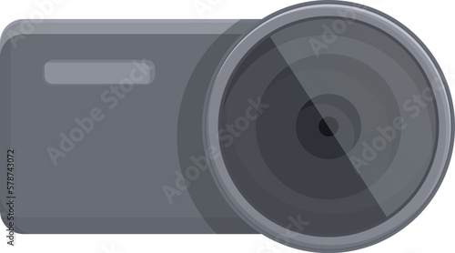 Dashcam icon cartoon vector. Go pro camera. Digital technology