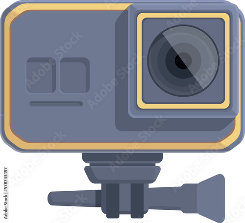 Hd cam icon cartoon vector. Action sport. Digital dashcam