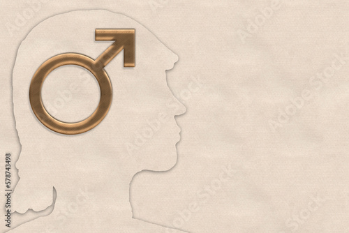 Gender dysphoria, transgender, gender identity concept photo