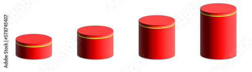 3d rendering of podium design, Set of the podium