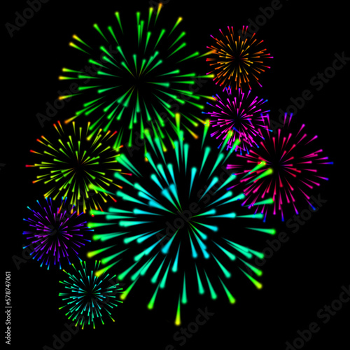 fireworks colorful carnival background