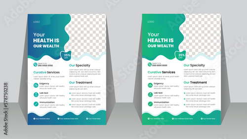 Brilliant Modern  exceptional  Medical & Health care flyer template design
