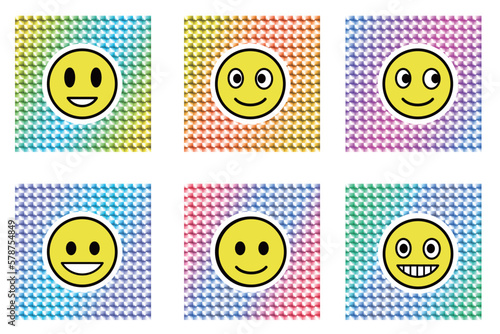 ホログラム的な壁紙セット