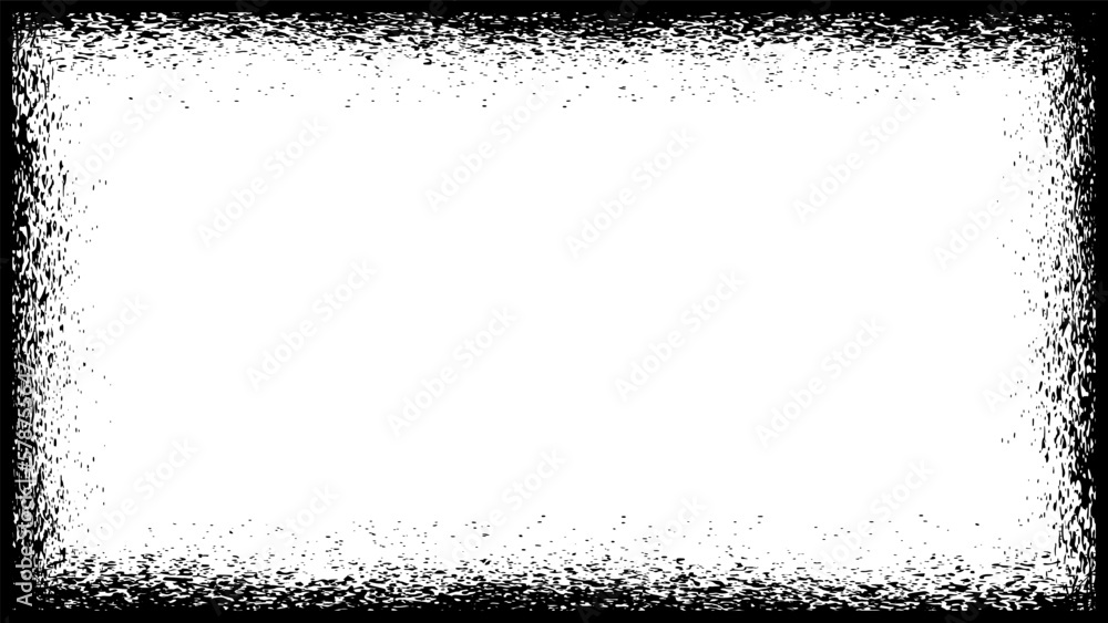 Fototapeta premium Grunge frame border on white background