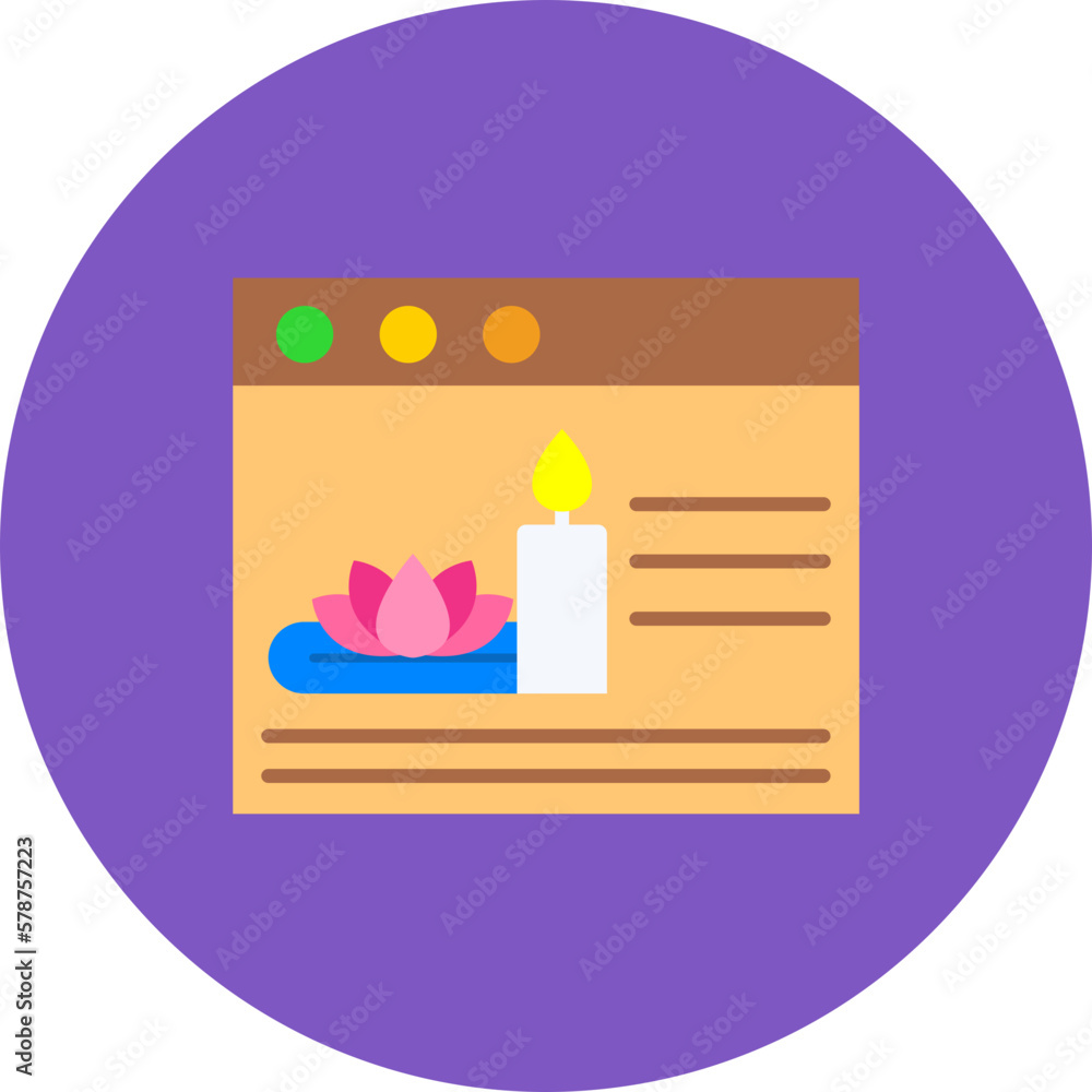 Online Booking Multicolor Circle Flat Icon Online Booking Multicolor Circle Flat Icon