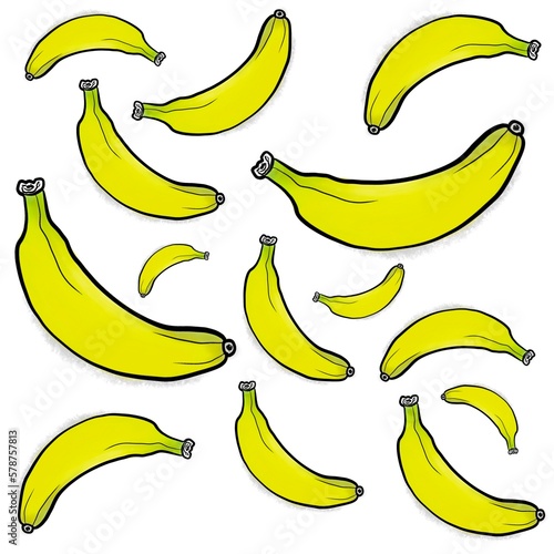 illustration of bananas