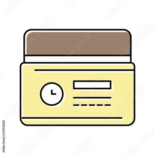 anti aging cream product color icon vector illustration