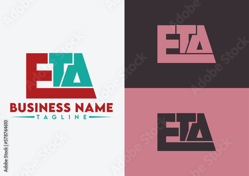 Letter ETA logo design, ETA letter logo
