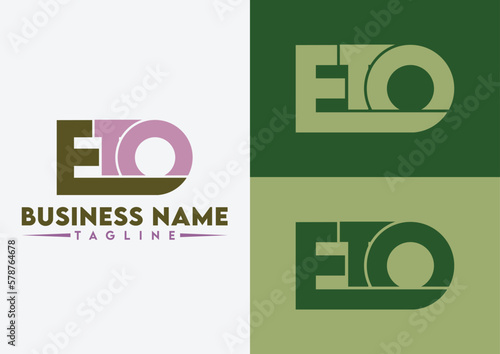 Letter ETO logo design, ETO letter logo