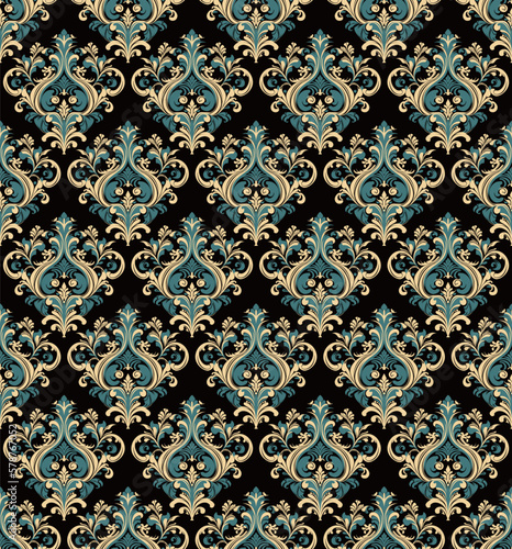 Damask Seamless Baroque Ornament