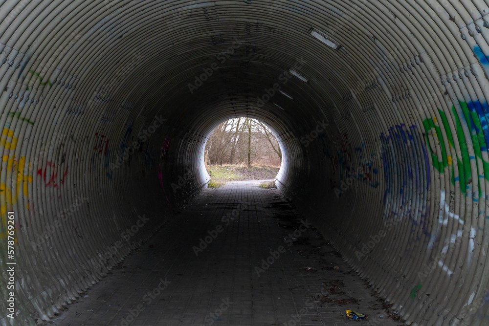 black city tunnel