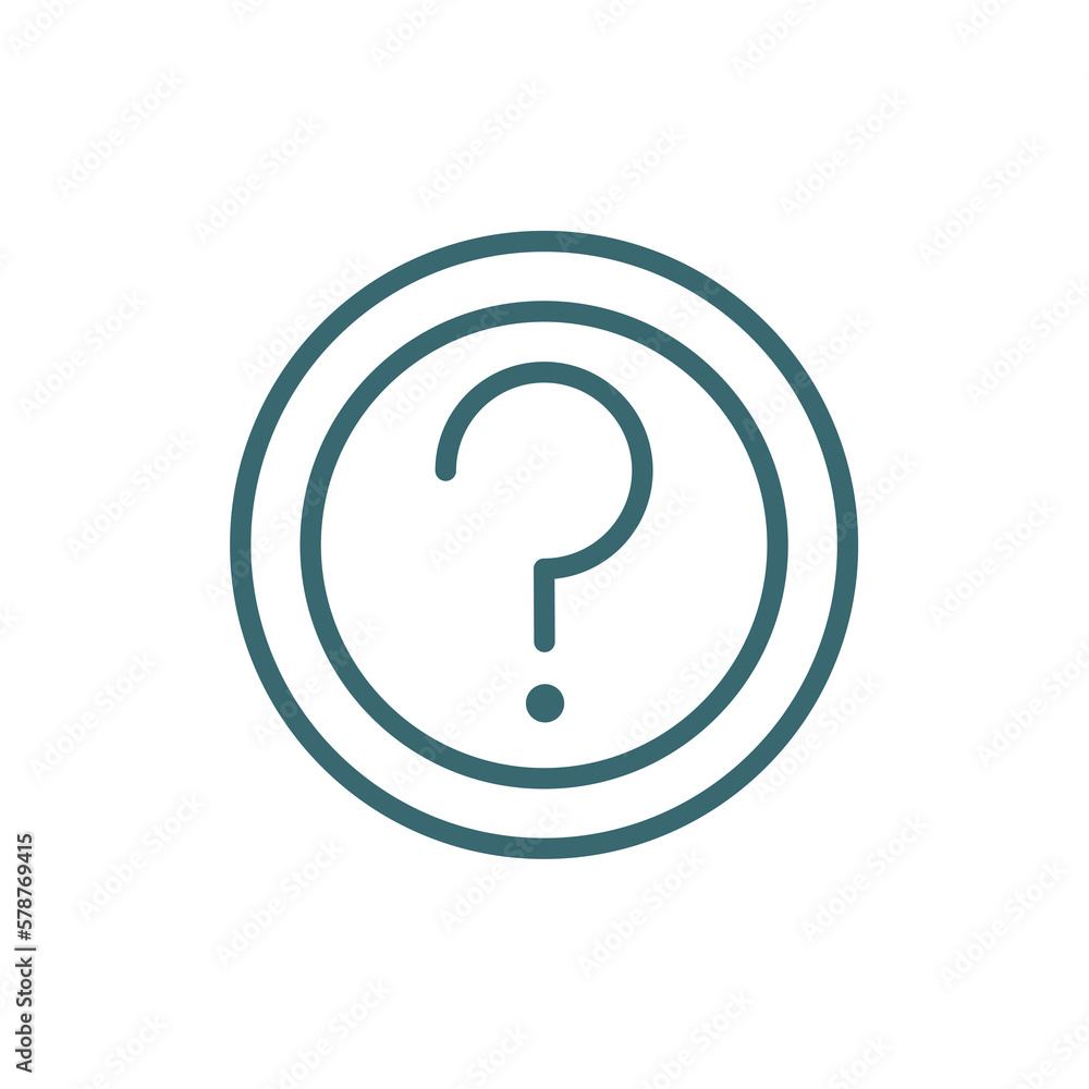 ask icon. Thin line ask icon from distance learning collection. Outline vector isolated on white background. Editable ask symbol can be used web and mobile ask icon. Thin line ask icon from distance learning collection. Outline vector isolated on white background. Editable ask symbol can be used web and mobile