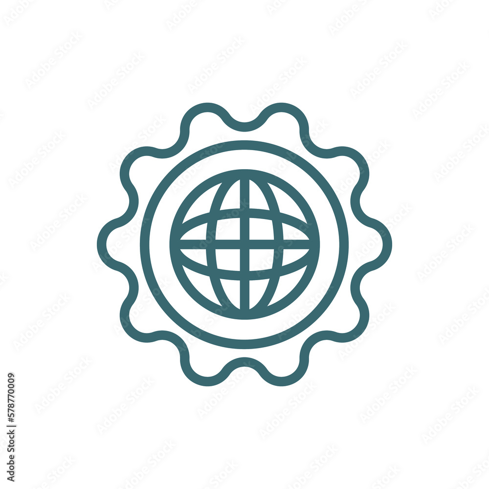 cyberspace icon. Thin line cyberspace icon from information technology collection. Outline vector isolated on white background. Editable cyberspace symbol can be used web and mobile cyberspace icon. Thin line cyberspace icon from information technology collection. Outline vector isolated on white background. Editable cyberspace symbol can be used web and mobile