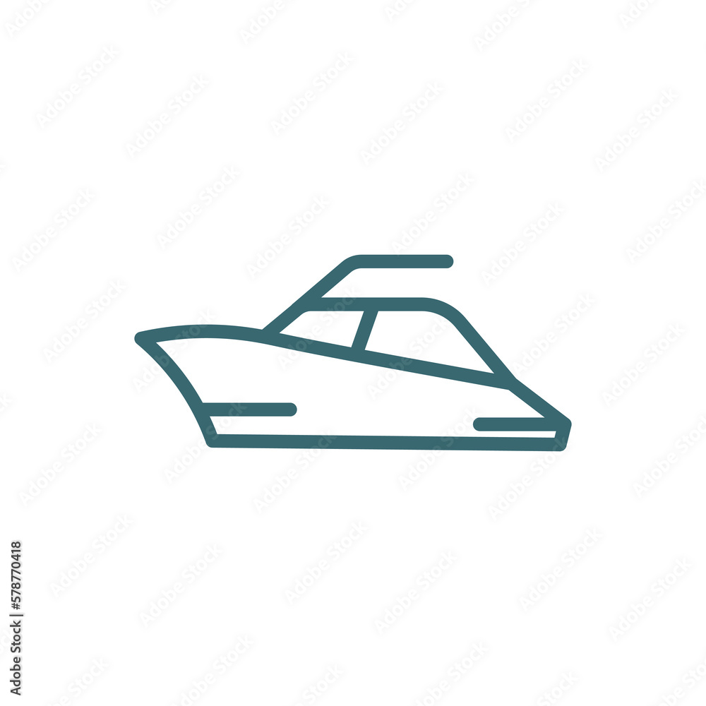 yacht navigate icon. Thin line yacht navigate icon from transportation collection. Outline vector isolated on white background. Editable yacht navigate symbol can be used web and mobile yacht navigate icon. Thin line yacht navigate icon from transportation collection. Outline vector isolated on white background. Editable yacht navigate symbol can be used web and mobile