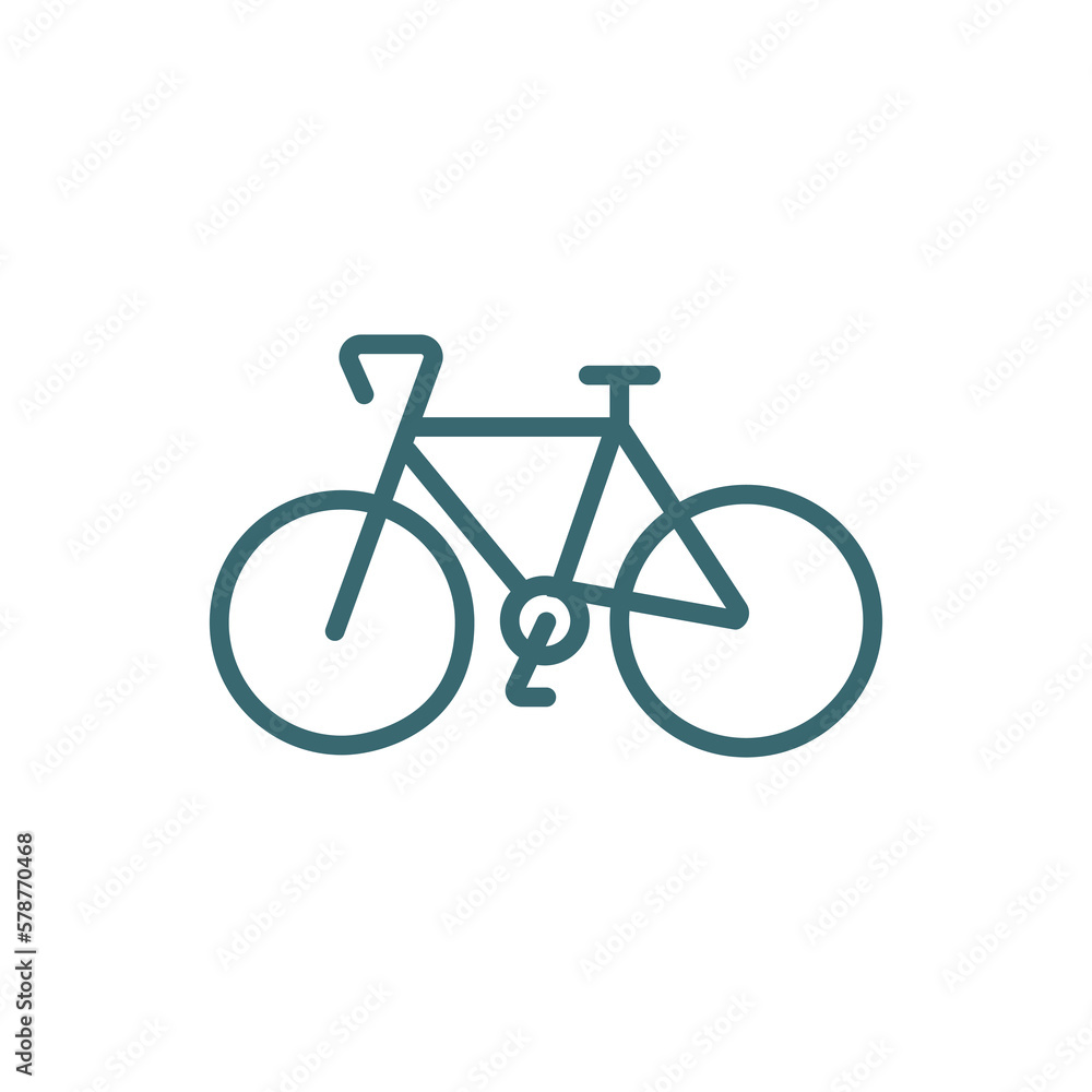 bikes icon. Thin line bikes icon from transportation collection. Outline vector isolated on white background. Editable bikes symbol can be used web and mobile bikes icon. Thin line bikes icon from transportation collection. Outline vector isolated on white background. Editable bikes symbol can be used web and mobile