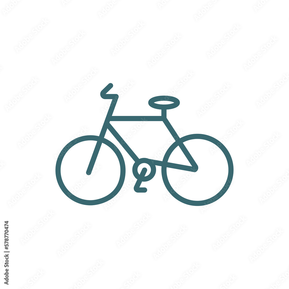 bicycle side view icon. Thin line bicycle side view icon from transportation collection. Outline vector isolated on white background. Editable bicycle side view symbol can be used web and mobile bicycle side view icon. Thin line bicycle side view icon from transportation collection. Outline vector isolated on white background. Editable bicycle side view symbol can be used web and mobile
