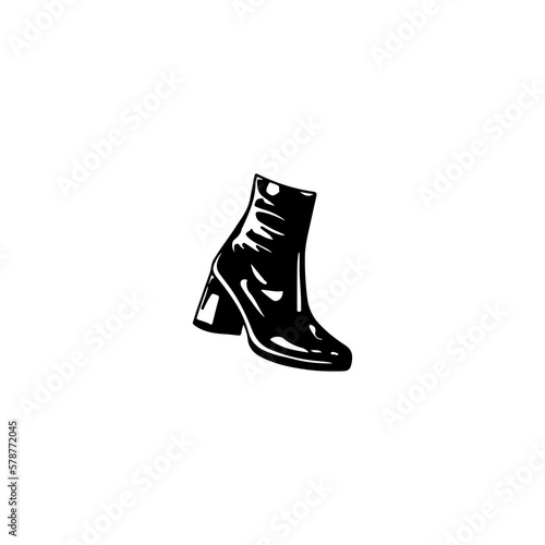 vector illustration of black women's shoes