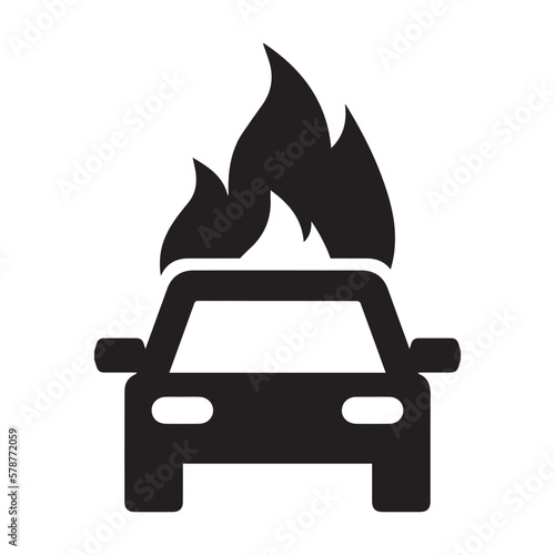 car arson icon
