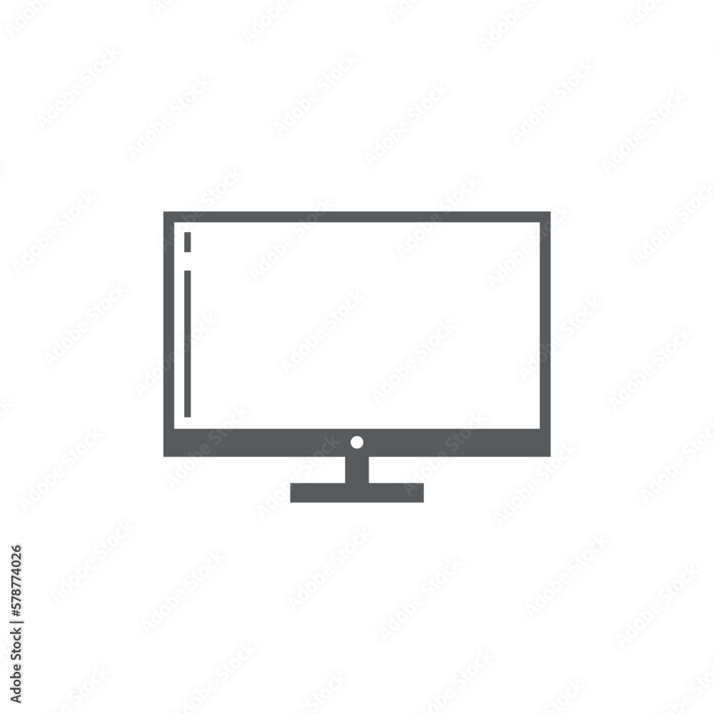 Television Broadcast Icon Vector Template Television Broadcast Icon Vector Template