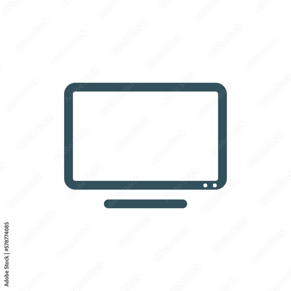 Television Broadcast Icon Vector Template Television Broadcast Icon Vector Template