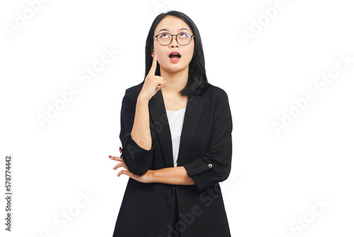 Young Business Woman Isolated