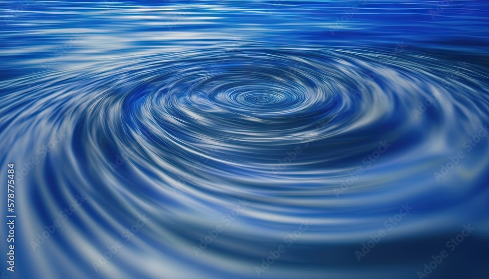 a picture of a blue swirl in the water with a sky background. generative ai a picture of a blue swirl in the water with a sky background. generative ai