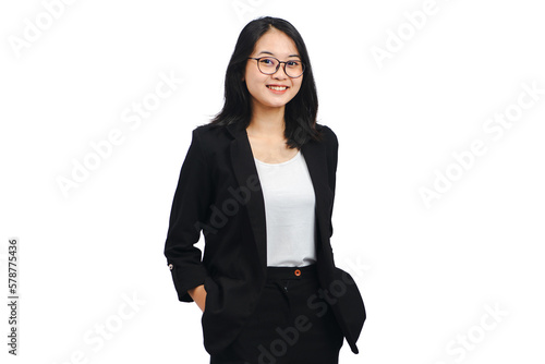 Young Business Woman Isolated