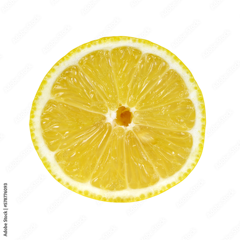 Lemon slice isolated on transparent background, PNG. Lemon slice isolated on transparent background, PNG.