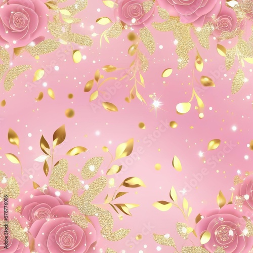 Pink Particles, Pink Gold Background, Luxury Background, Print Pattern, Glitter Textile, Glitter Background, Abstract Background, Fabric Design, Print Pattern, Seamless Background, Decorative Paper #4