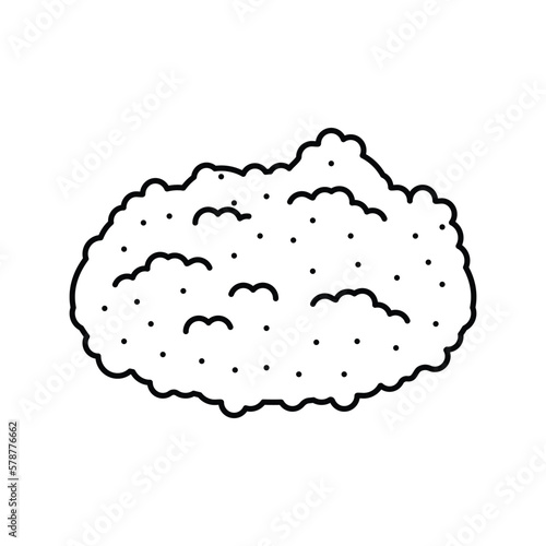 semolina grain healthy line icon vector illustration