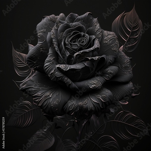 Black rose background