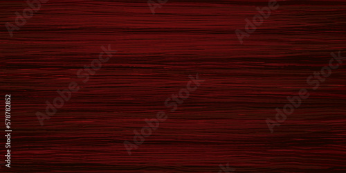 Uniform mahogany wood texture with horizontal veins. Vector red wood background. Lining boards wall. Dried planks. Painted wood. Swatch for laminate
